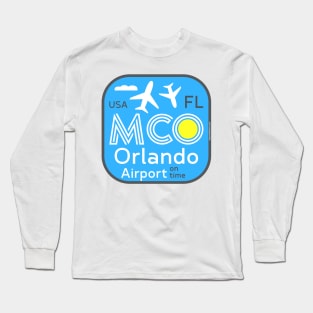 MCO airport code Long Sleeve T-Shirt